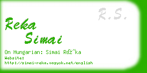 reka simai business card